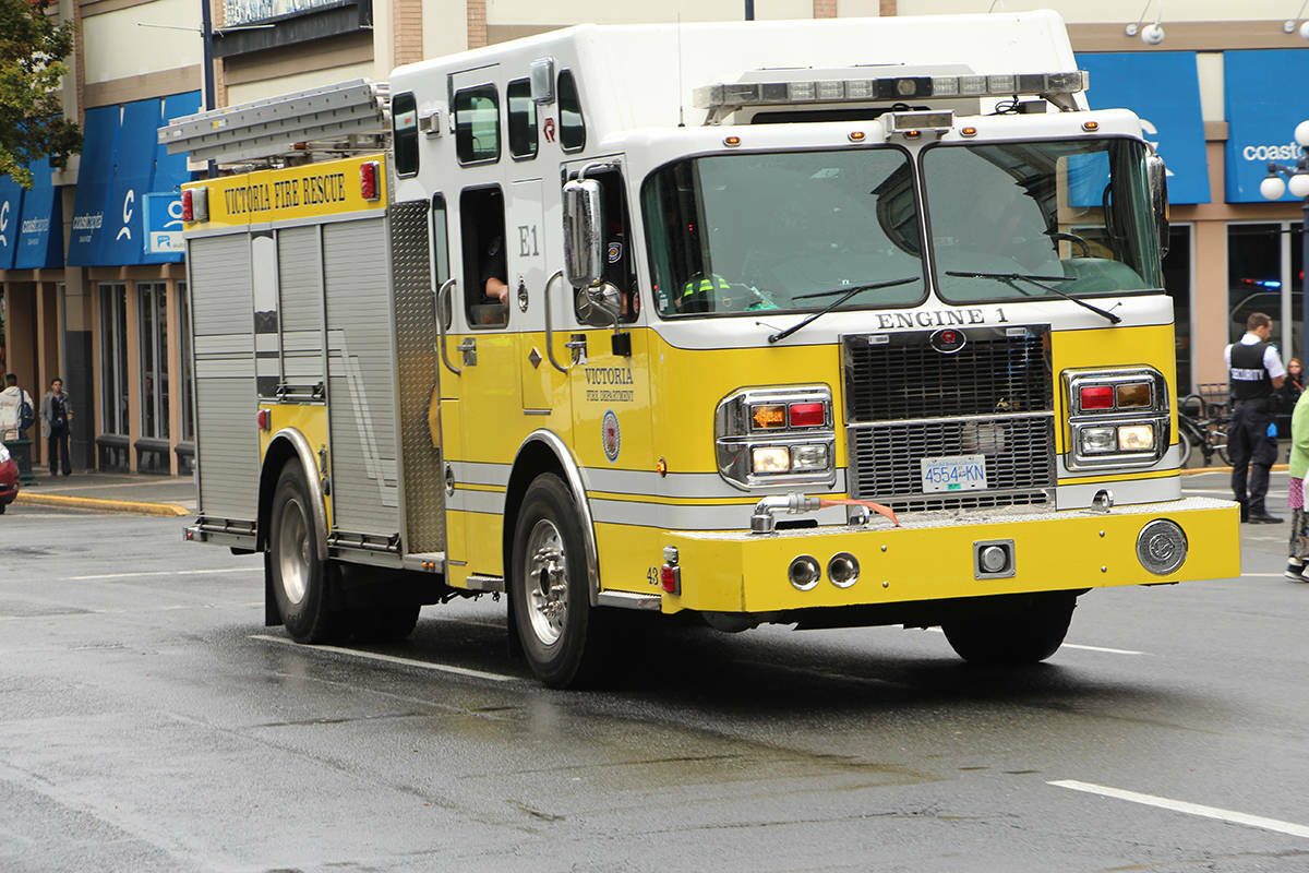 The Victoria Fire Department is reminding residents of the dangers of bonfires and beach fires after a large brush fire on Dallas Road. (Black Press Media file photo)