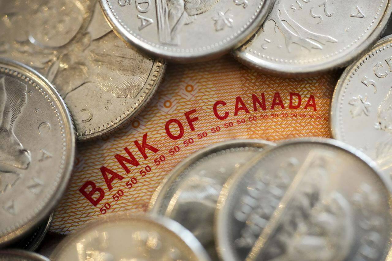 The Bank of Canada is set to announce its interest rate decision this morning along with new economic projections. The Bank of Canada wording on a Canadian $50 bill is pictured in Ottawa on Wednesday, Jan. 11, 2023. THE CANADIAN PRESS/Sean Kilpatrick