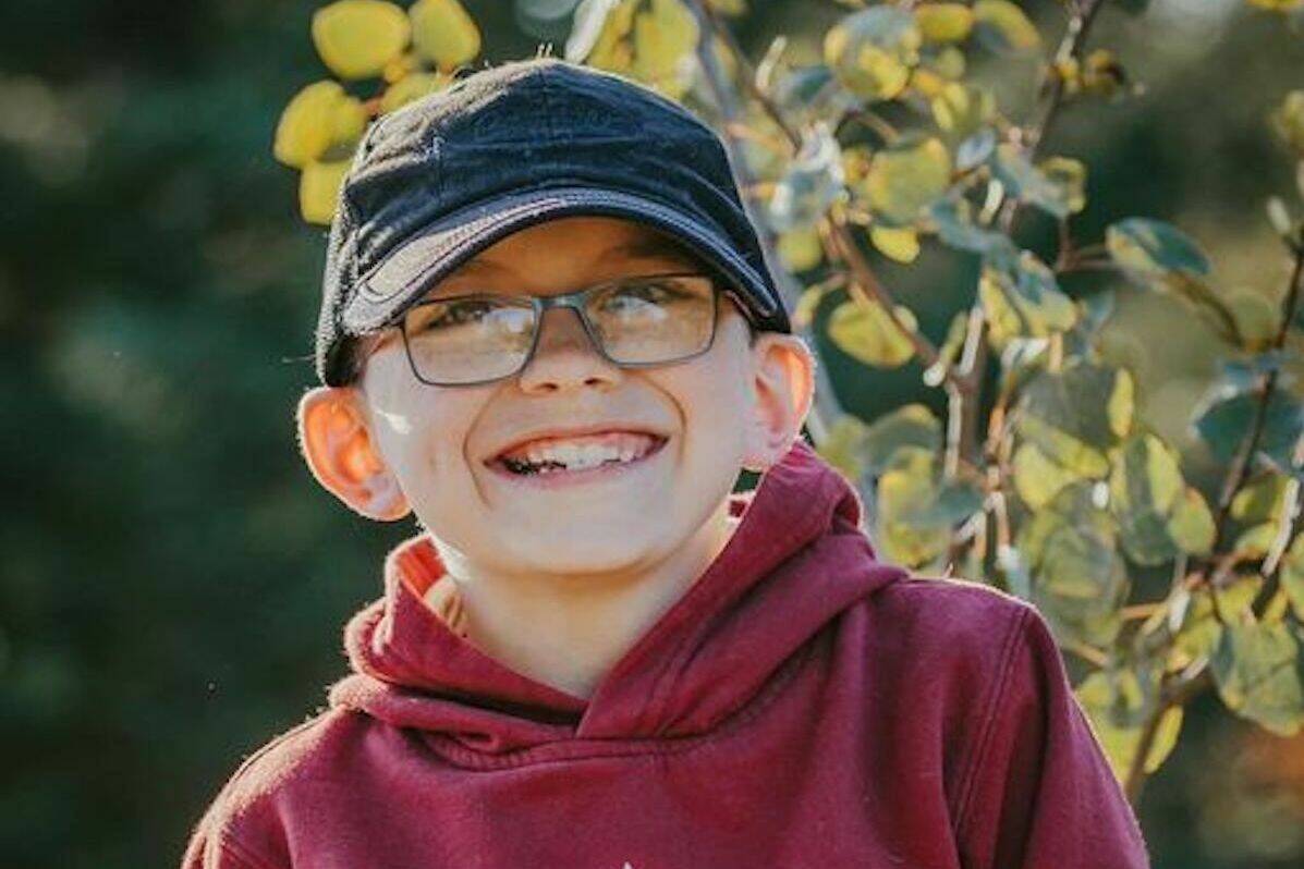 Carter Vigh, 9, of 100 Mile House. (Amber Vigh photo/Facebook)
