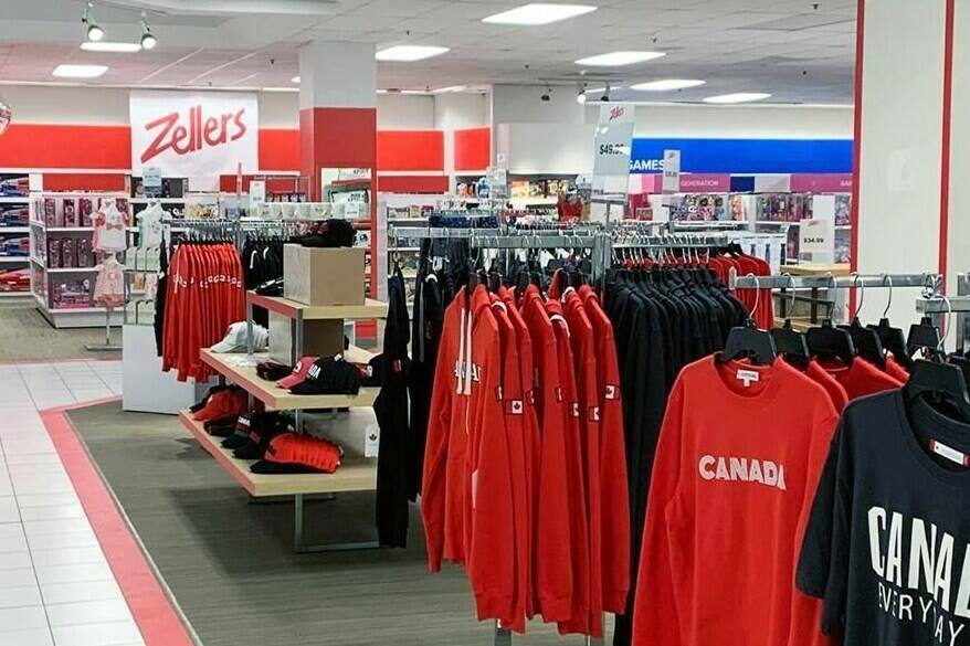 A Zellers pop-up store inside the Hudson’s Bay store at the Burlington Centre in Burlington, Ont. shown in a July 2021 handout photo. (THE CANADIAN PRESS/HO-Hudson’s Bay Co.)