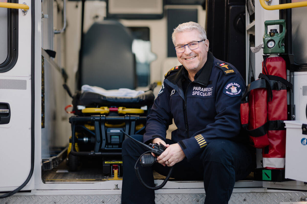 BCEHS paramedic public information officer Brian Twaites (Photo Submitted by BCEHS)