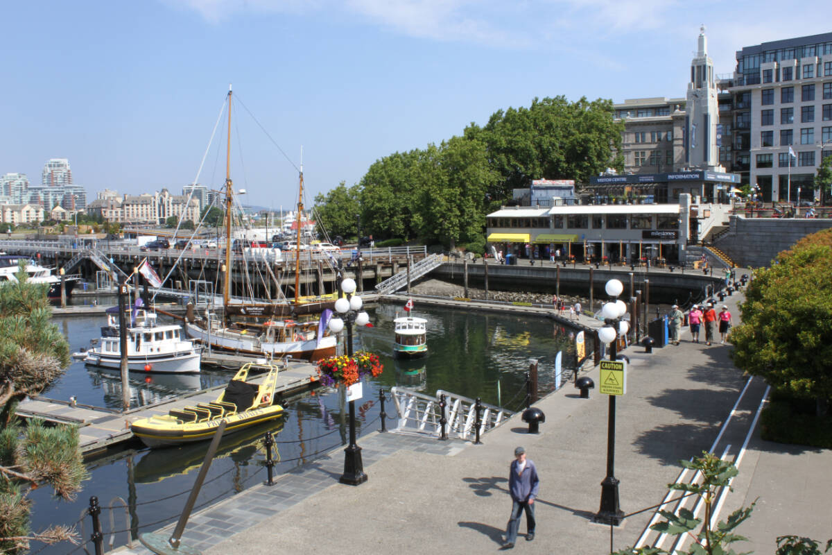 The James Way Causeway, built in 1903, gives an up-close view of boats in the inner harbour. (Samantha Duerksen)