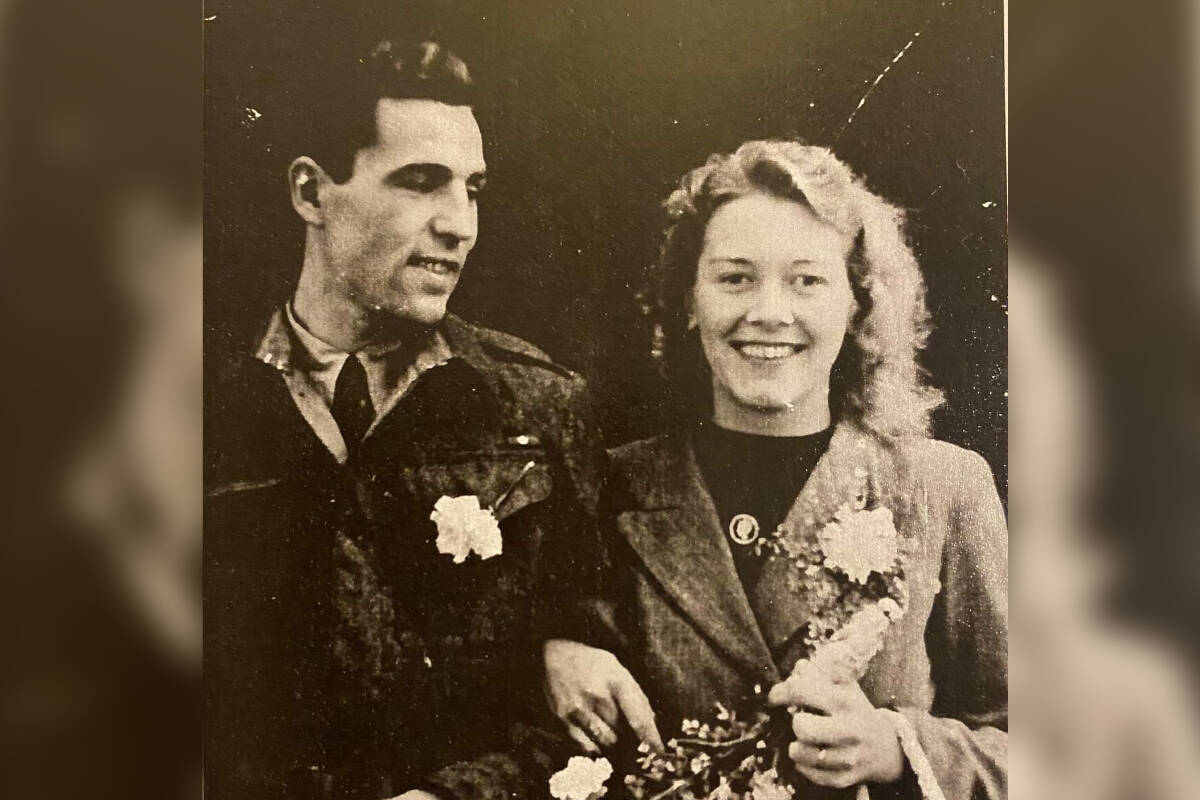 Zolton and Aleida on their wedding day, the exact date is unknown. (Submitted photo)