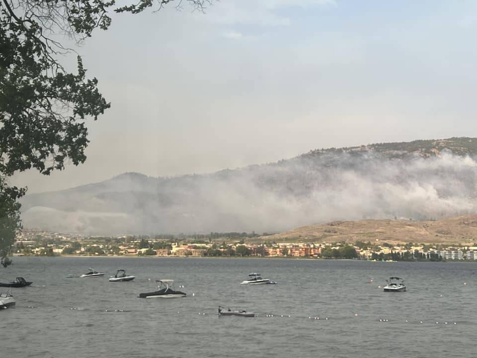 This photo was taken Sunday morning around 7 a.m. from the Nk’Mip campground. (Facebook)