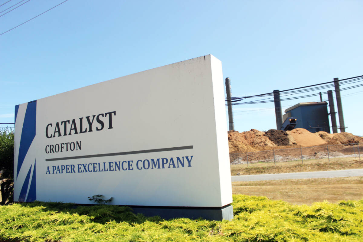 The Catalyst Crofton Paper Excellence mill is going to remain idle for another month. (Photo by Don Bodger)