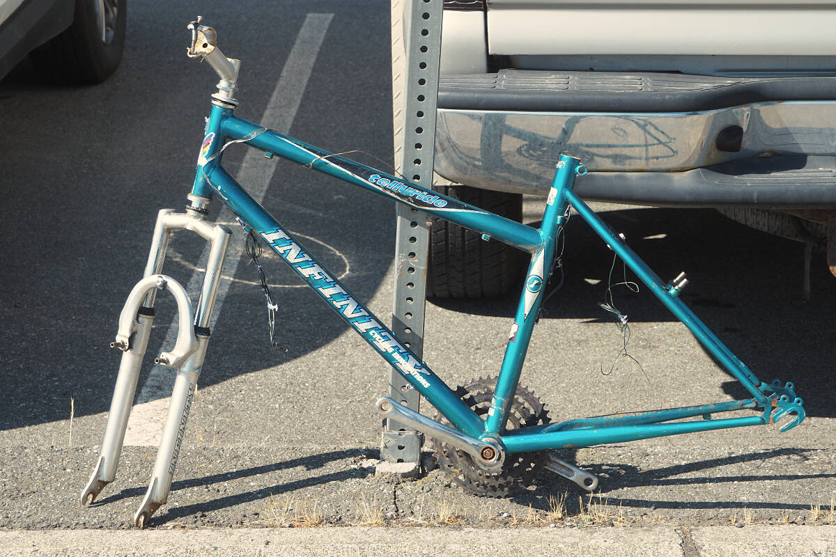 Nanaimo RCMP are suggesting preventative measures to help bike owners avoid becoming victims of theft. (Chris Bush/News Bulletin)