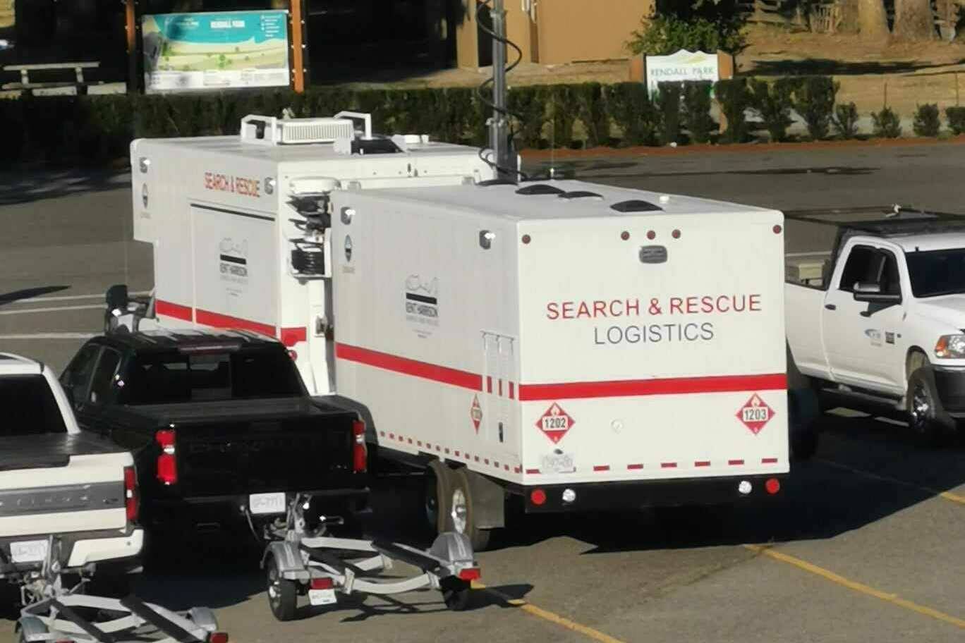Search and Rescue units were seen at the boat launch on the shores of Harrison Lake. KHSAR volunteers responded to a float plane incident on Monday afternoon. (Photo/Deanna Fortin Jones)
