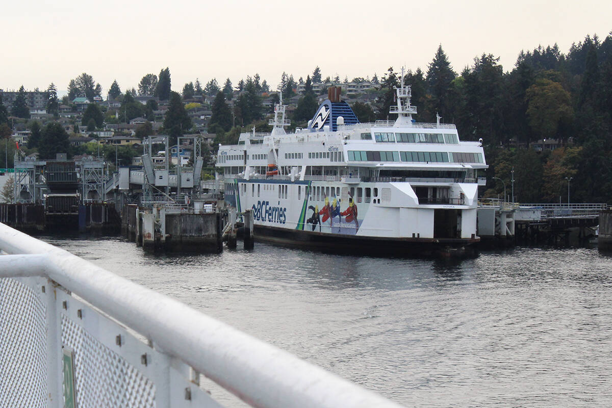 The B.C. Ferries vessel the Coastal Renaissance will be out of service for weeks with a mechanical problem. (News Bulletin file photo)
