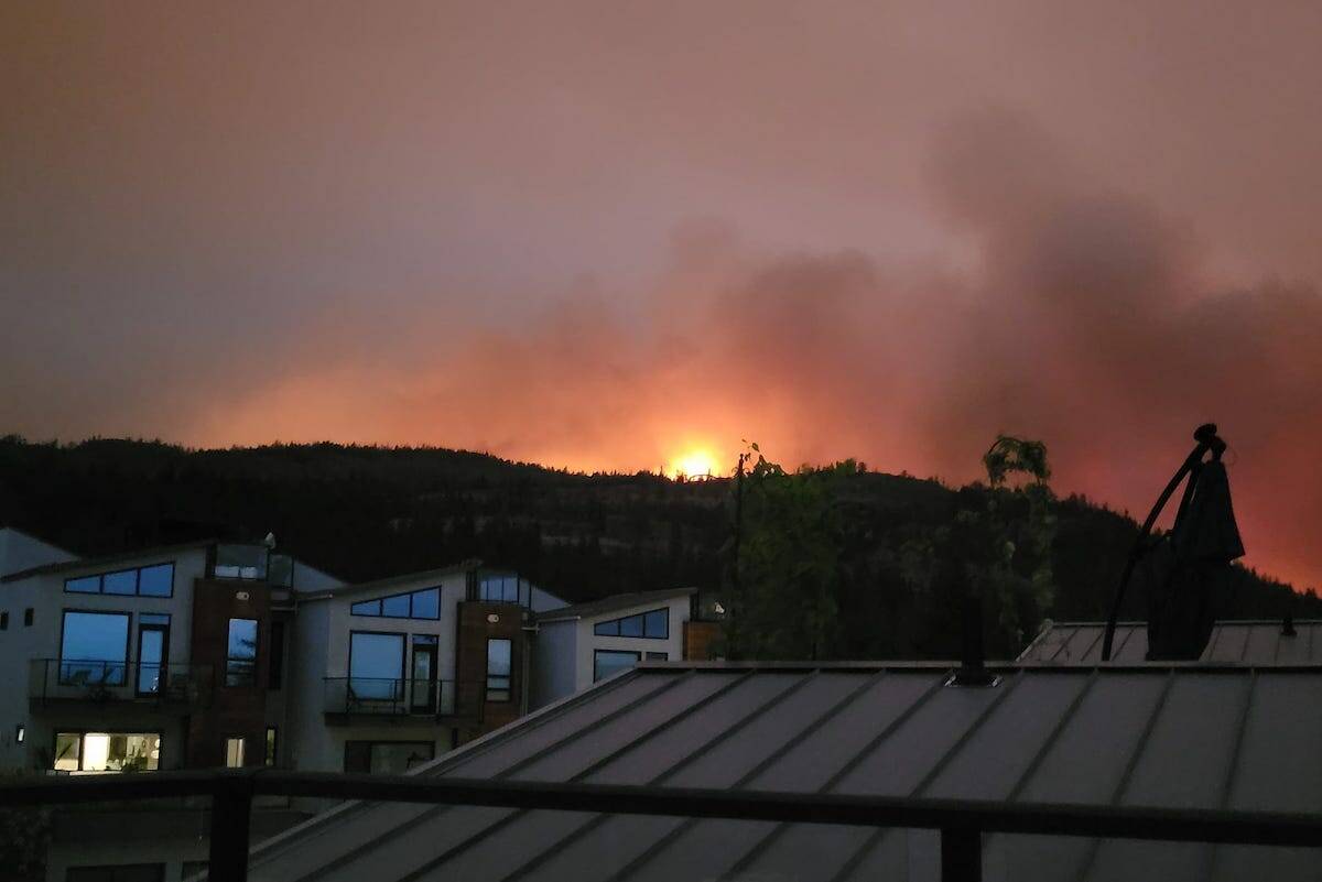 The Walroy Lake wildfire sits at 794 hectares going into Wednesday, Aug. 23 and continues to display low fire activity. (Mark Rogers/Facebook)