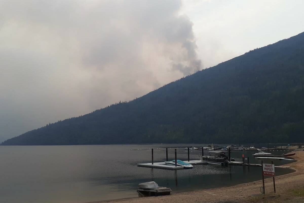 Bush Creek East wildfire. (BC Wildfire Service)