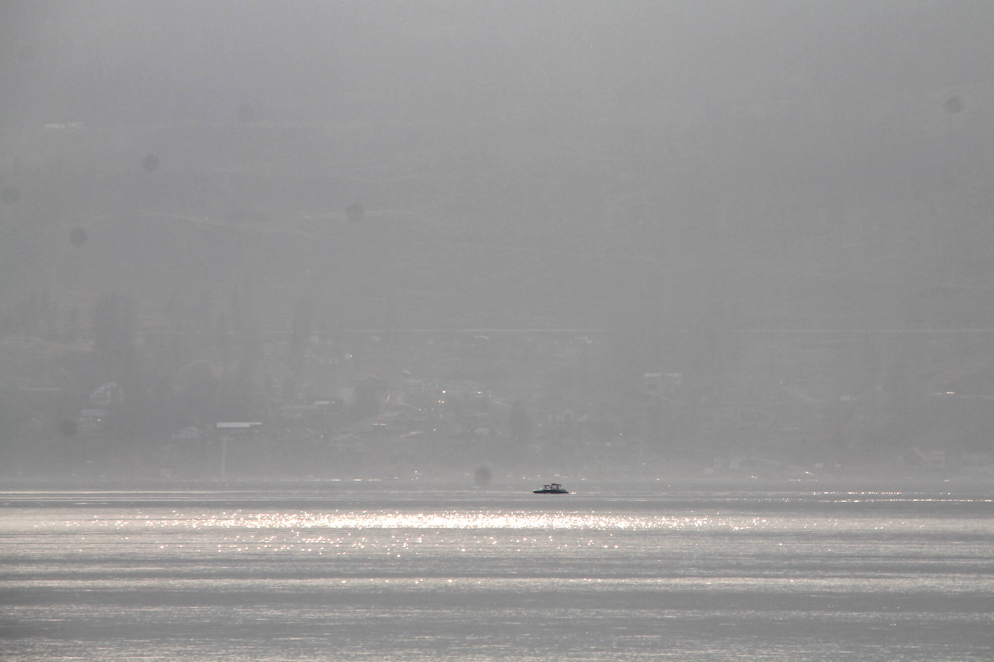 Smoky skies have plagued the Okanagan for weeks due to wildfires in the area. (Jennifer Smith - Morning Star)