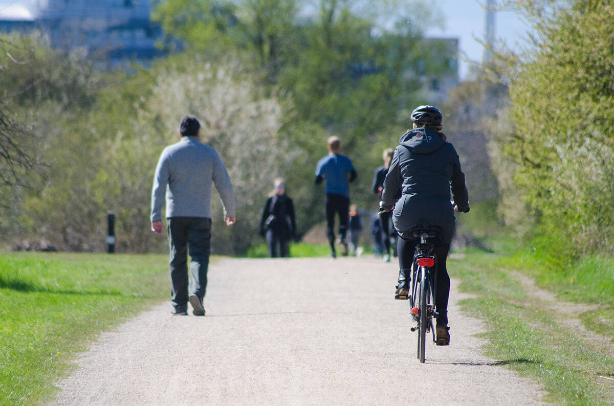 People asked to walk, cycle, run or anything else they can think of to get moving. (Black Press Media file photo)