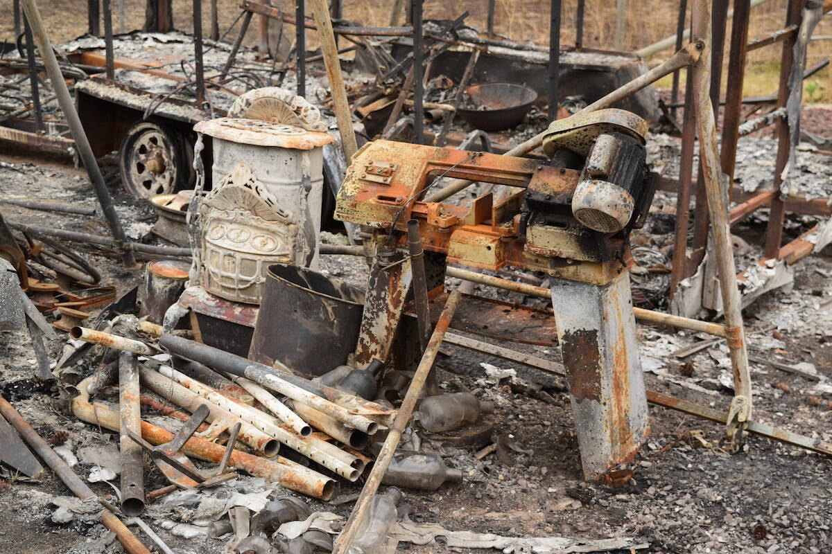 The McDougall Creek wildfire ripped through the Bear Creek area of West Kelowna. There is very little left for residents to salvage. (Brittany Webster/Capital News)