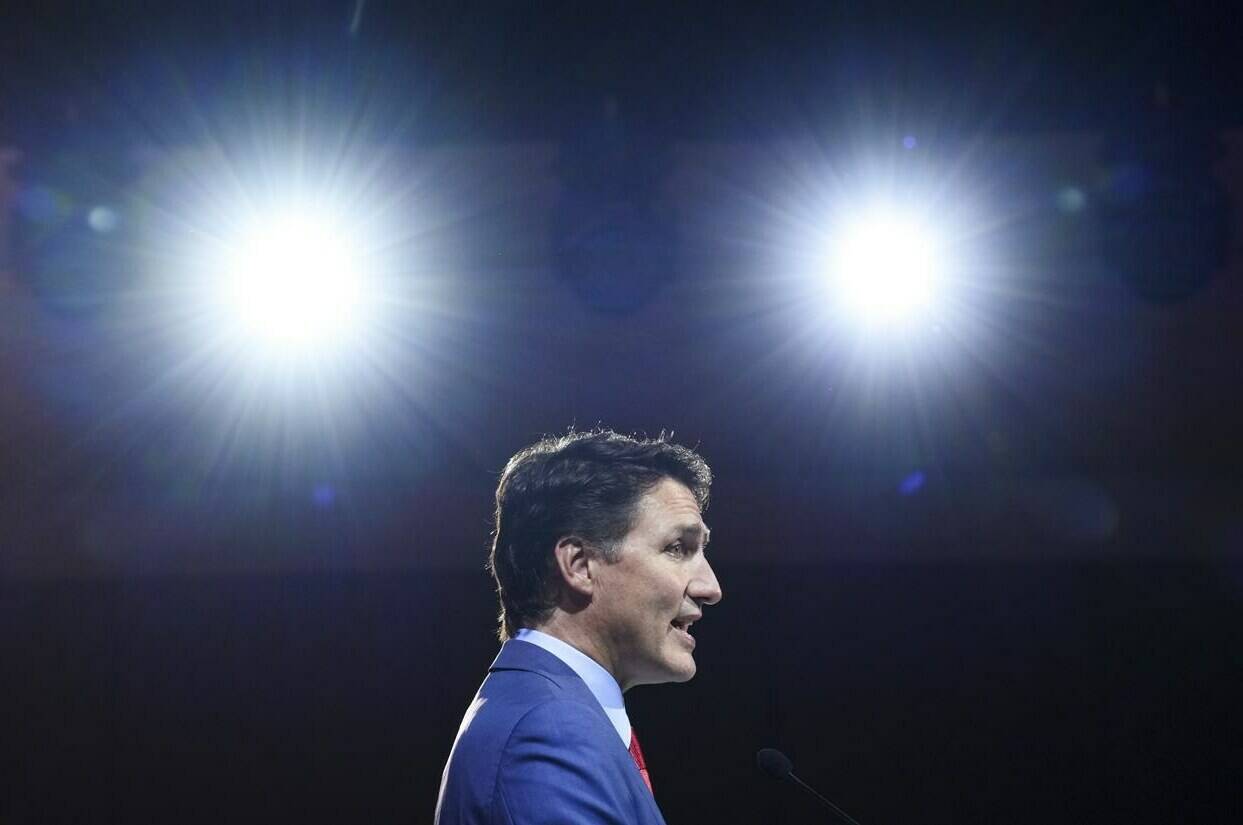 Prime Minister Justin Trudeau delivers a speech at the ASEAN Indo-Pacific Forum Leader’s Talk during the ASEAN Summit in Jakarta, Indonesia on Wednesday, Sept. 6, 2023. Trudeau continues his tour of the Indo-Pacific region with a stop in Singapore. THE CANADIAN PRESS/Sean Kilpatrick