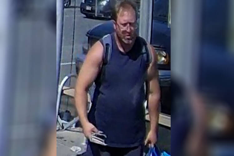 Nanaimo RCMP are asking for the public’s help in identifying a suspect who allegedly punched teenagers on an RDN Transit bus last month. (Photo submitted)
