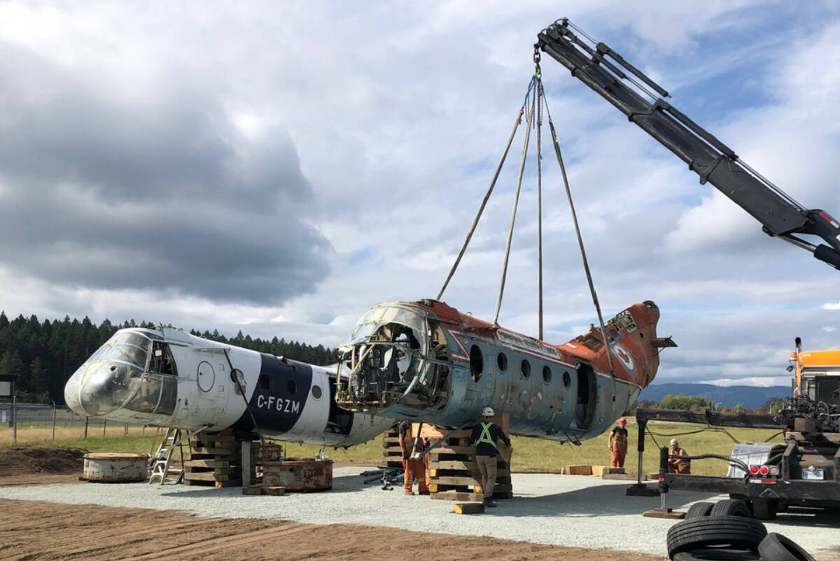 BC Aviation Museum in North Saanich acquired not just one, but a pair of Piasecki helicopters, more commonly referred to as “The Flying Bananas.” (BC Aviation Museum photo)