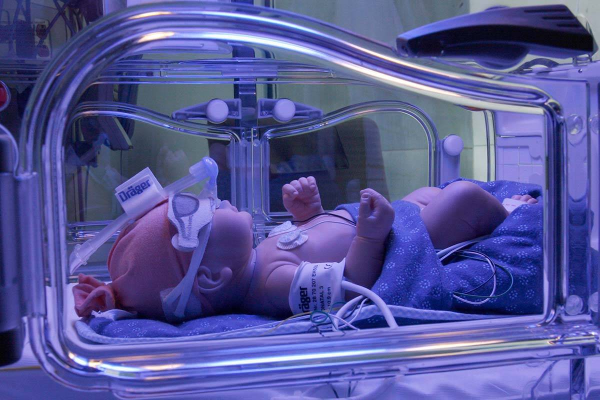 A doll sits in a neonatal intensive care incubator during a tour showcasing the technology used in the William Osler Health Centre, on Oct. 11, 2007. A 2023 Canadian study shows infants under the age of six months make up almost 50 per cent of all RSV-related pediatric hospital admissions. THE CANADIAN PRESS/J.P. Moczulski