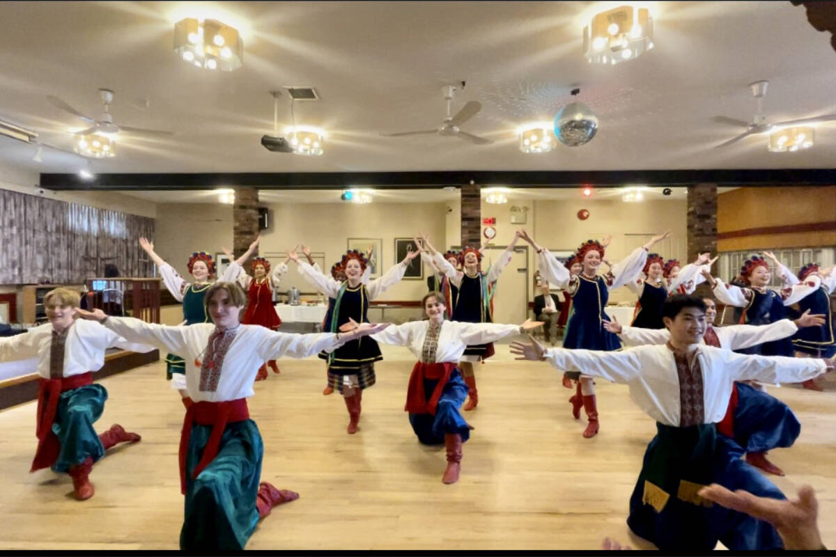 The first Ukrainian Arts and Culture Celebration featured traditional Ukrainian dancing, music and art at the Ukrainian Cultural Centre, April 15. The Society is hosting a similar fundraising event titled the Sunflowers for Ukraine Concert on Oct. 15, 2023. (Hollie Ferguson/News Staff)