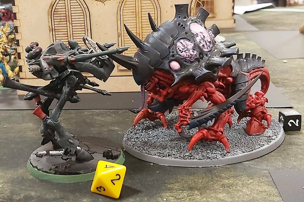 Warhammer 40K figures used during last year’s Kippers’ Melee table-top gaming convention. The event returns to Nanaimo’s Vancouver Island Conference Centre this coming weekend, Oct. 13-15. (Photo submitted)