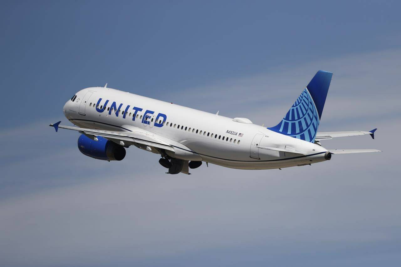 FILE - A United Airlines jetliner lifts off from a runway at Denver International Airport on June 10, 2020, in Denver. United Airlines says that it will start boarding passengers in economy class with window seats first starting next week, a move that will speed up boarding times for flights. The airline said in an internal memo that it will implement the plan on Oct. 26, 2023. (AP Photo/David Zalubowski, File)
