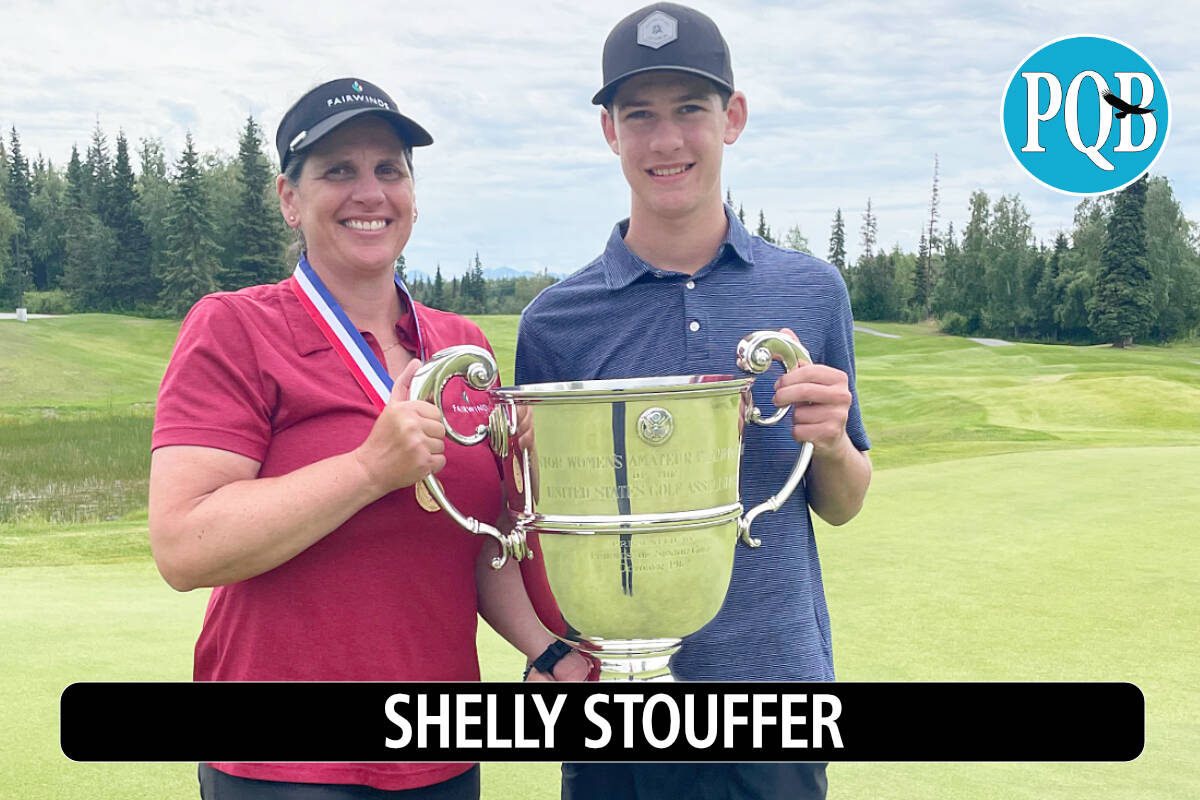 Shelly Stouffer of Nanoose Bay, with son Brett. (Submitted photo)