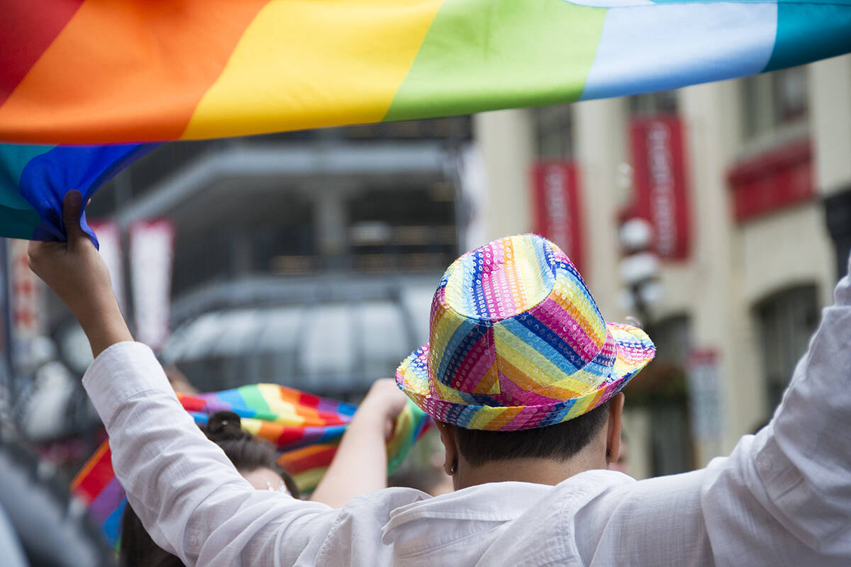 The 26th annual Victoria Pride Parade filled downtown streets with glitter, music, rainbows and joy Sunday morning. (Nina Grossman/News Staff)
The 26th annual Victoria Pride Parade filled downtown streets with glitter, music, rainbows and joy. (Nina Grossman/News Staff)