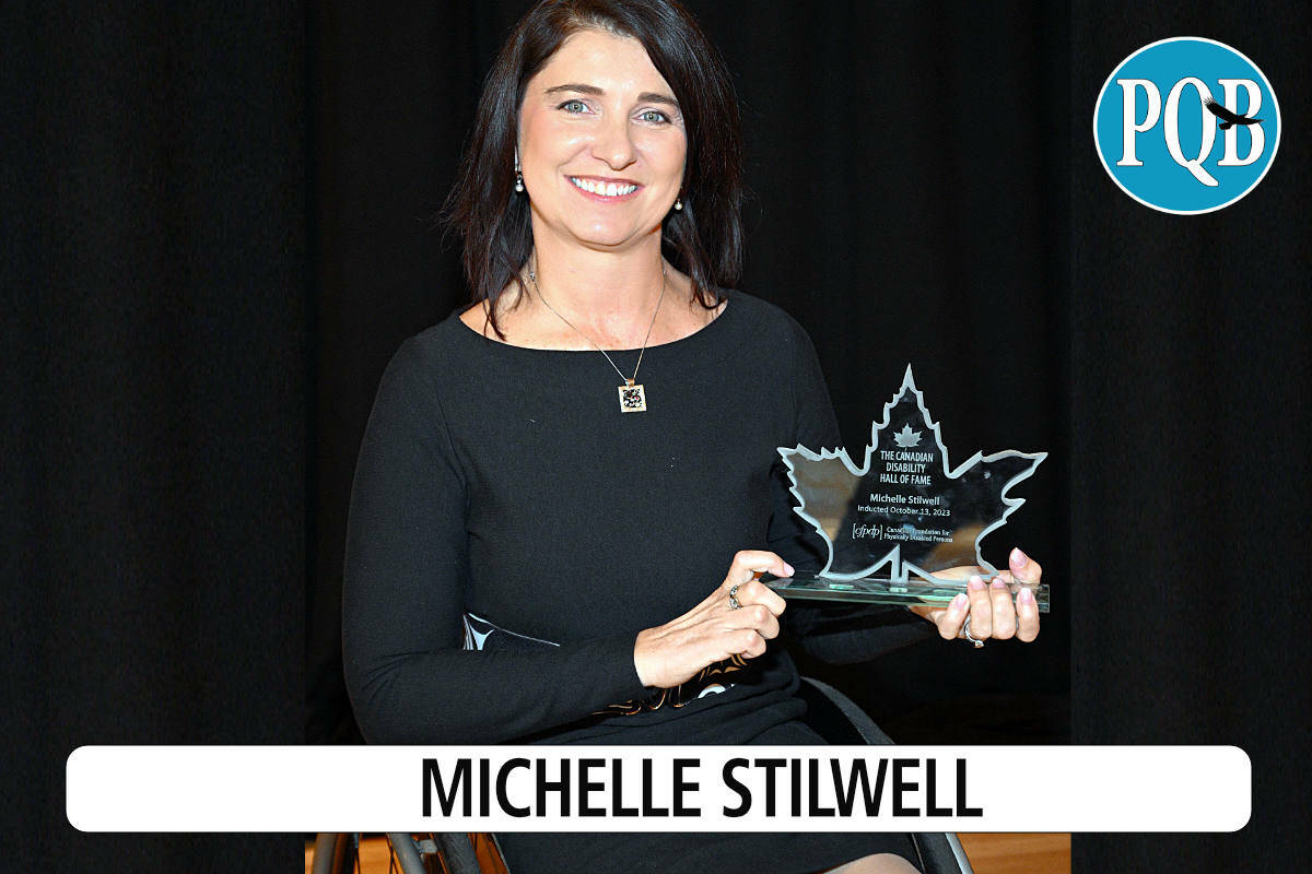 Michelle Stilwell, recently inducted into the Canadian Disability Hall of Fame. (Canadian Foundation for Physically Disabled Persons (CFPDP) Photo)