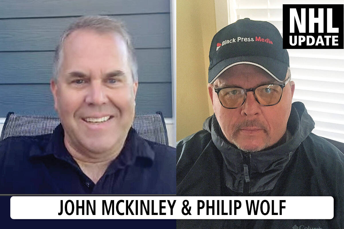 Black Press Media digital editor John McKinley and VIFD/PQB News editor Philip Wolf. (File photo)