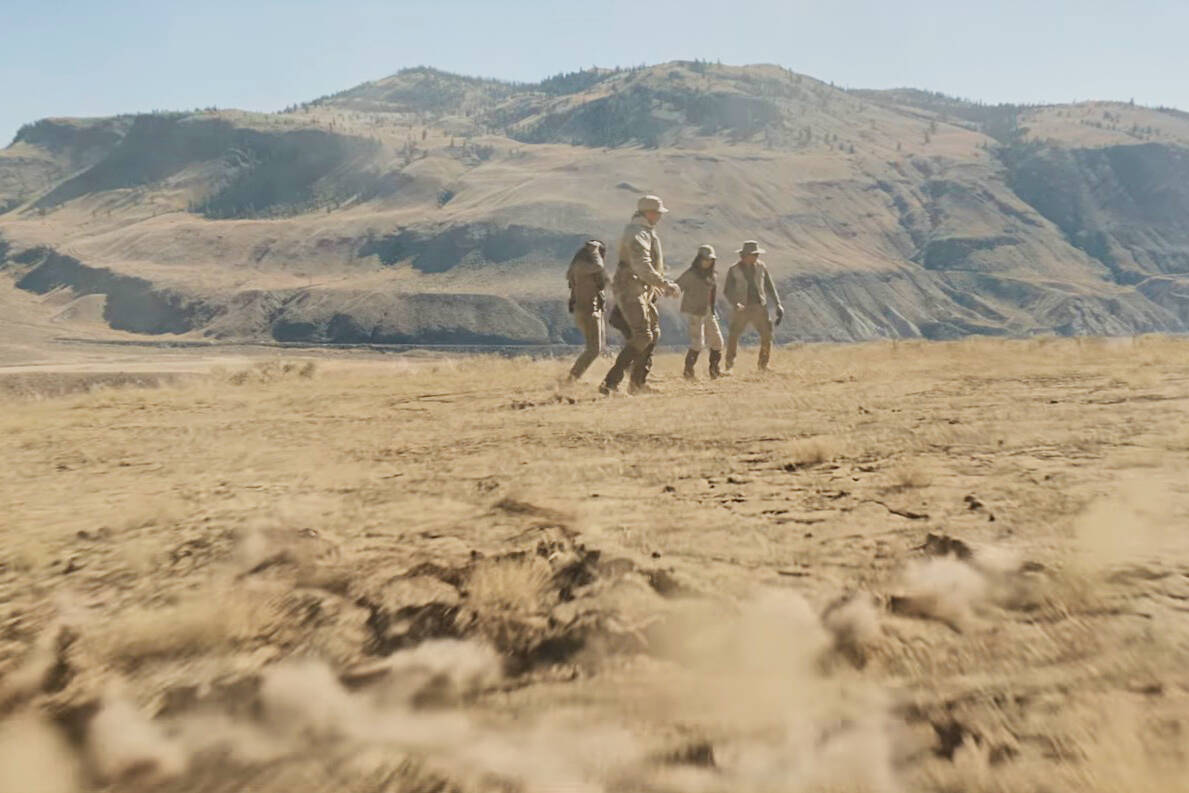 In August 2022 part of the upcoming Apple+ TV series <em>Monarch: Legacy of Monsters</em> was filmed east of Cache Creek, and will feature in the show’s third episode, airing on Nov. 24. (Photo credit: Apple+/YouTube)