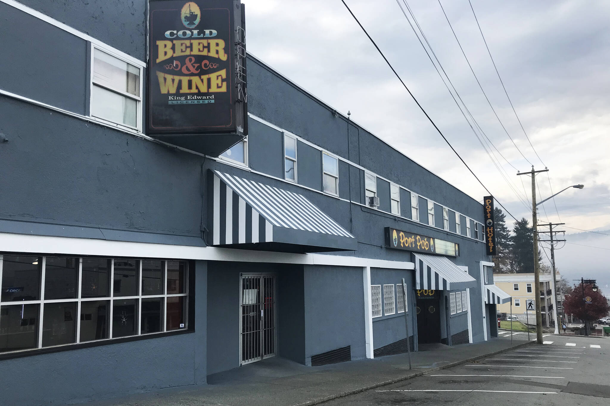 The renovated Port Pub as of Monday, Nov. 2, 2020. (ELENA RARDON / ALBERNI VALLEY NEWS)