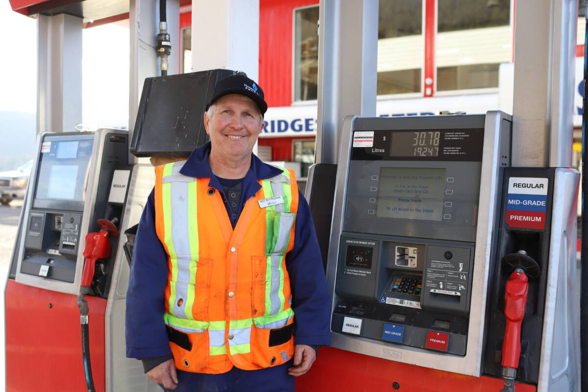 Always with a smile on his face, Miles St. Amand has been working at the gas station, now called Best Buy Propane, for 32 years. (Kim Kimberlin photo - Williams Lake Tribune)