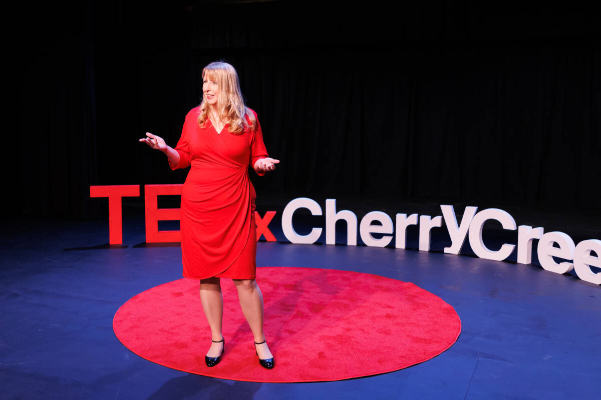 Comox Valley resident Monica Parkin recently took the TEDx stage in Denver Colorado. Photo by DemenisPhotography.com