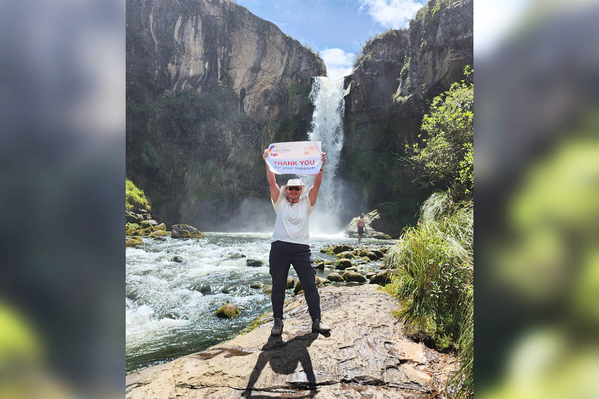 Tina Cosman shares her thanks to those who supported 120 Royal LePage realtors who successfully met the company’s Shelter Foundation Ecuador Challenge, raising $1.7 million in the process. (Photo contributed)