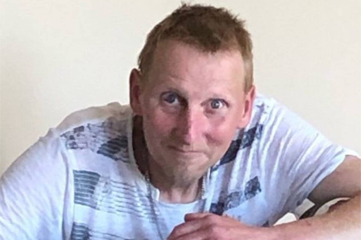 Port Alberni RCMP are looking for Scott Andrew Bezanson of Port Alberni, who hasn’t been seen since Dec. 2, 2022. (RCMP PHOTO)
