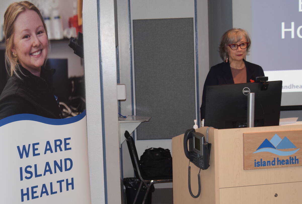 Minister of Mental Health and Addictions Jennifer Whiteside says the Bridging Care program is a welcoming place where people can build skills to better manage their mental health. (Brendan Mayer/News Staff)