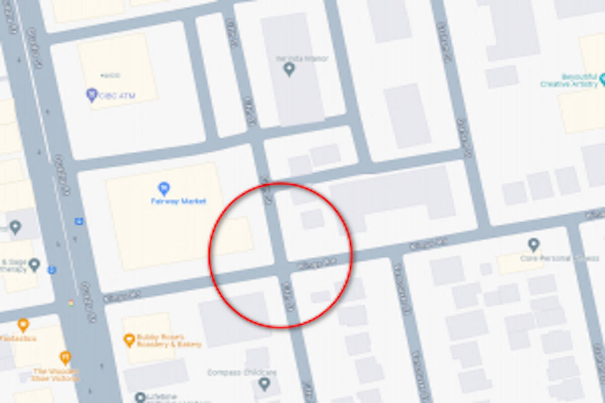 Area where alleged assault took place. (VicPD)