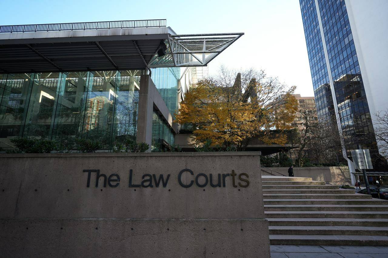 The Law Courts building, which is home to B.C. Supreme Court and the Court of Appeal, is seen in Vancouver, on Thursday, November 23, 2023. THE CANADIAN PRESS/Darryl Dyck