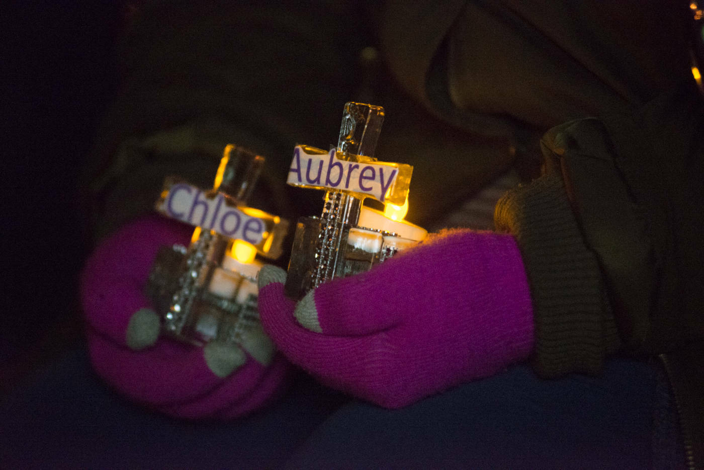 Hundreds filled Willows Park on Dec. 30, 2017 to remember Aubrey and Chloe Berry. (Black Press Media file photo)
Dec. 30 memorial Aubrey and Chloe Berry Oak Bay children murdered by their father on Christmas Day 2017. (Keri Coles/News Staff)