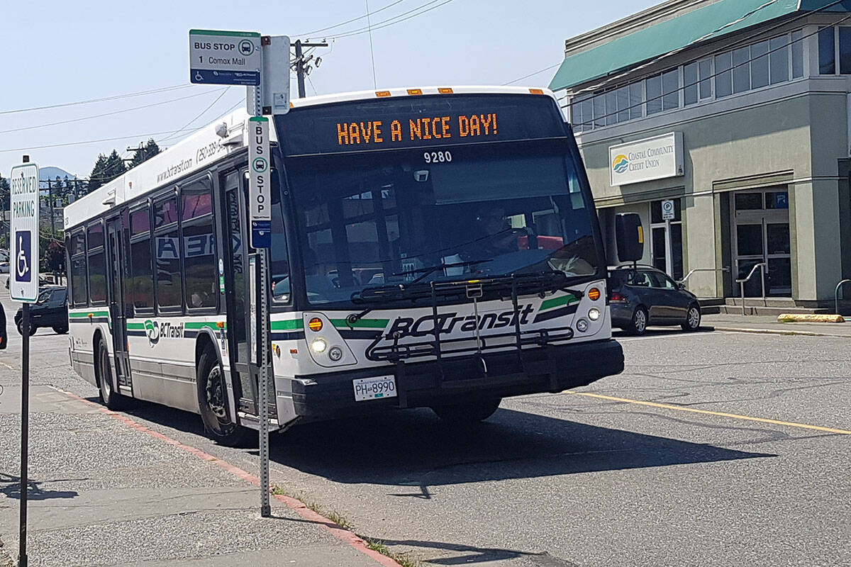 BC Transit workers in the Comox Valley and Campbell River have been on strike since Dec. 15, with no resolution in sight. Black Press file photo
