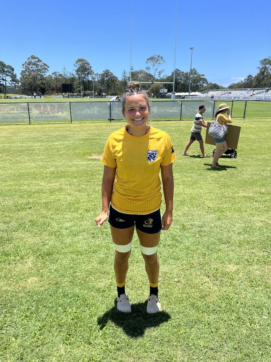 Duncans Bella Anderton-Teasdale was selected as one of 12 competitors for the BC Bears U18 girls squad for the Global Youth Sevens tournament in Australia Dec. 10-11. (Courtesy of BC Rugby)