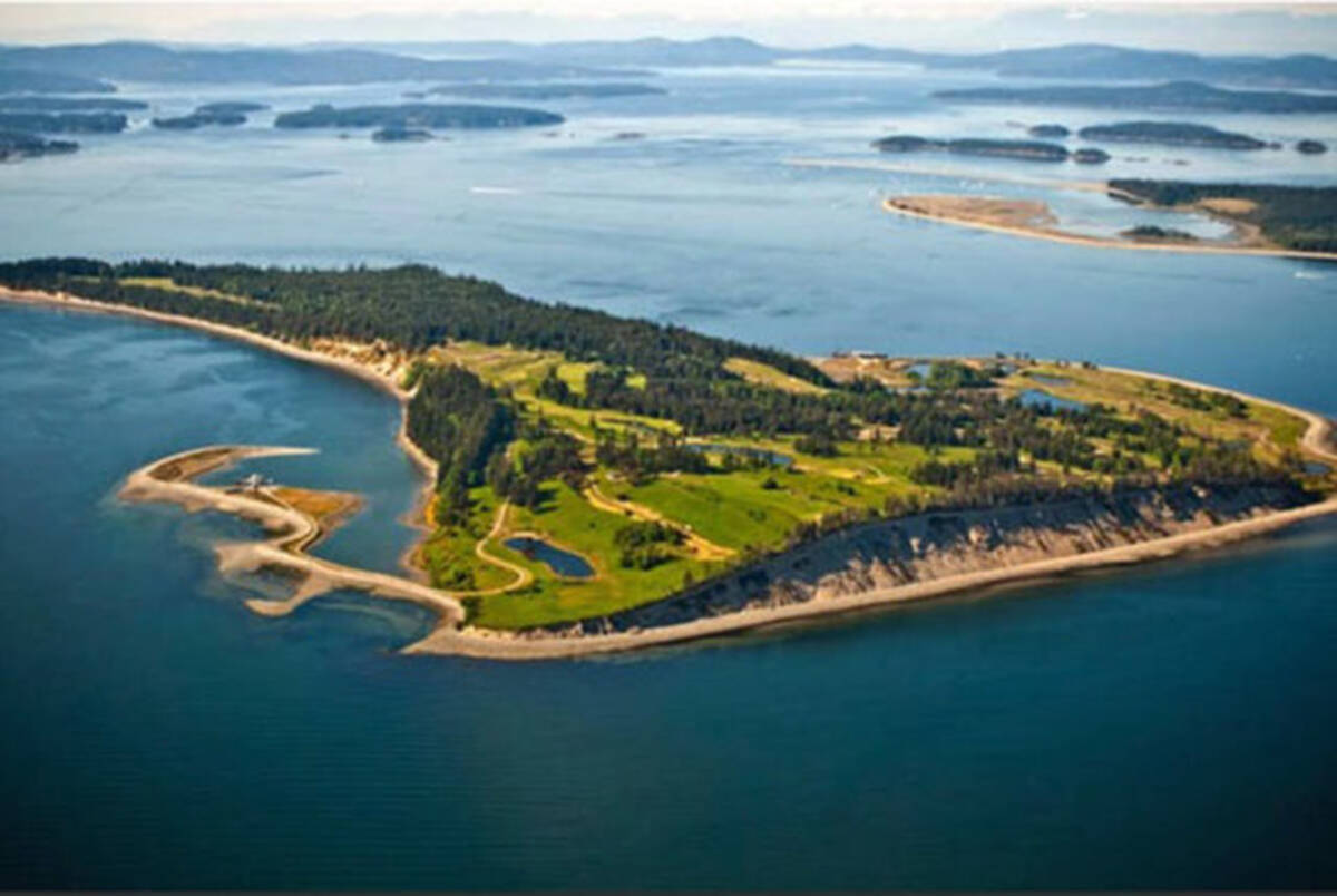 Privately owned James Island again topped the list of South Vancouver Island’s highest assessed properties, according to data from BC Assessment for 2022 reflecting market value as of July 1, 2021. Its value stood at $54.7 million. (Sotheby’s International Realty photo)