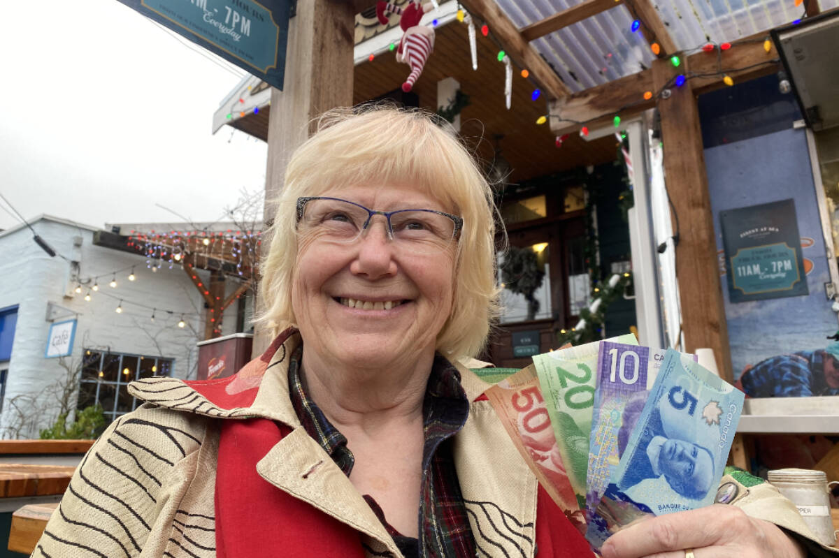 Joanne Thibault poses in front of Finest at Sea, where she works as a consultant after coming out of retirement. (Ella Matte/News Staff)