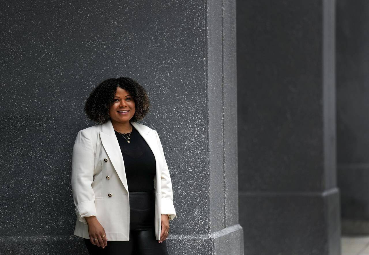 Vanessa Bowen poses for a portrait in Mississauga, Ont., Tuesday, Dec. 5, 2023. THE CANADIAN PRESS/Nathan Denette