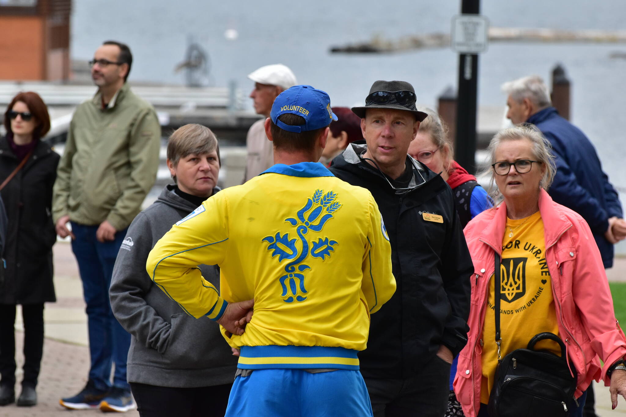 City councillor Ron Cannan at a Stand with Ukraine event on Oct. 14, in Kelowna. (Jordy Cunningham/Capital News)