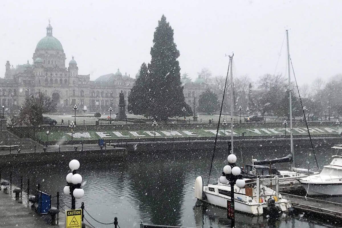 Flurries are in the forecast for Greater Victoria next week. (Black Press Media file photo)