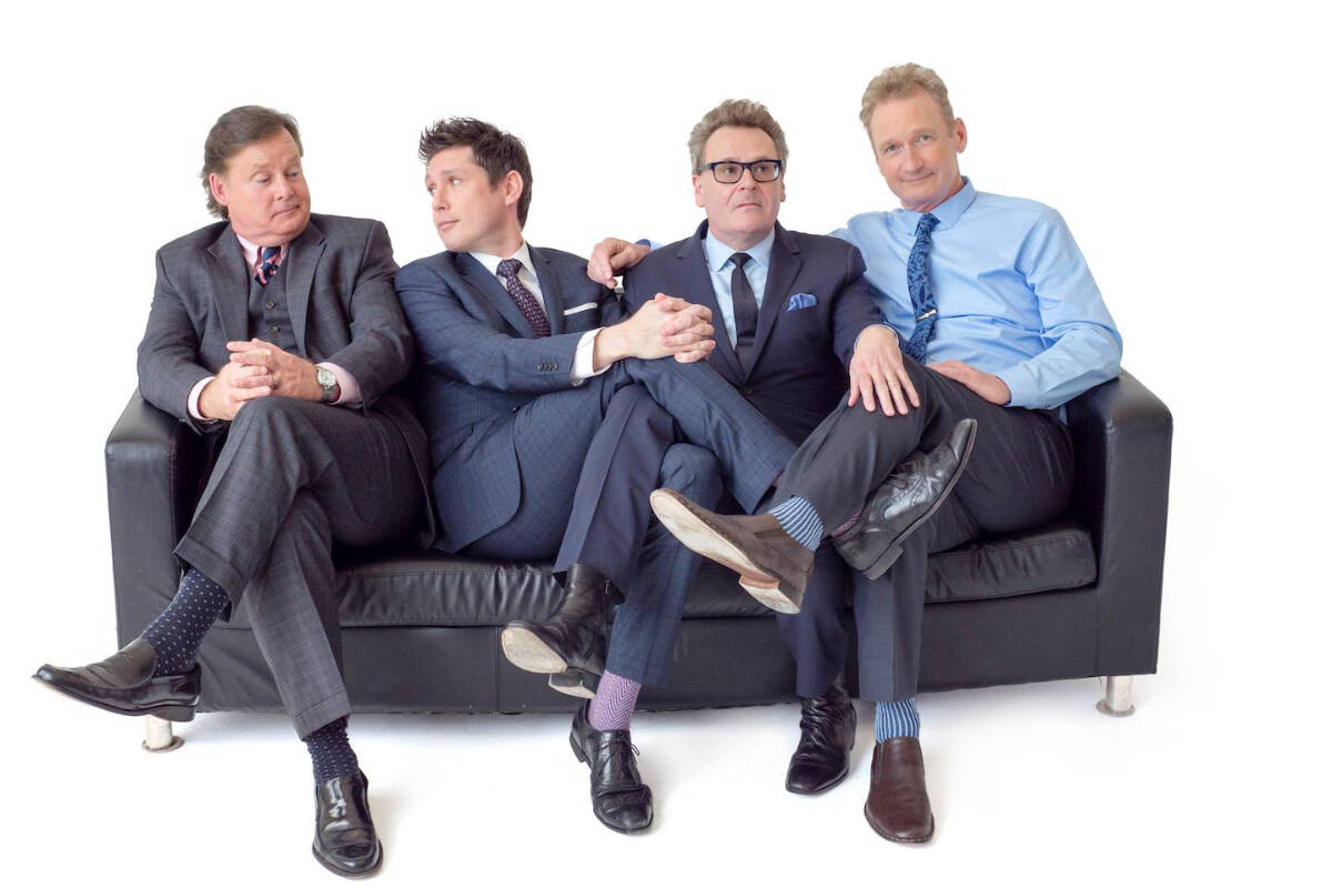 Whose Live Anyway stars, from left: Joel Murray, Jeff Davis, Greg Proops and Ryan Styles. (Courtesy Whose Live Anyway)