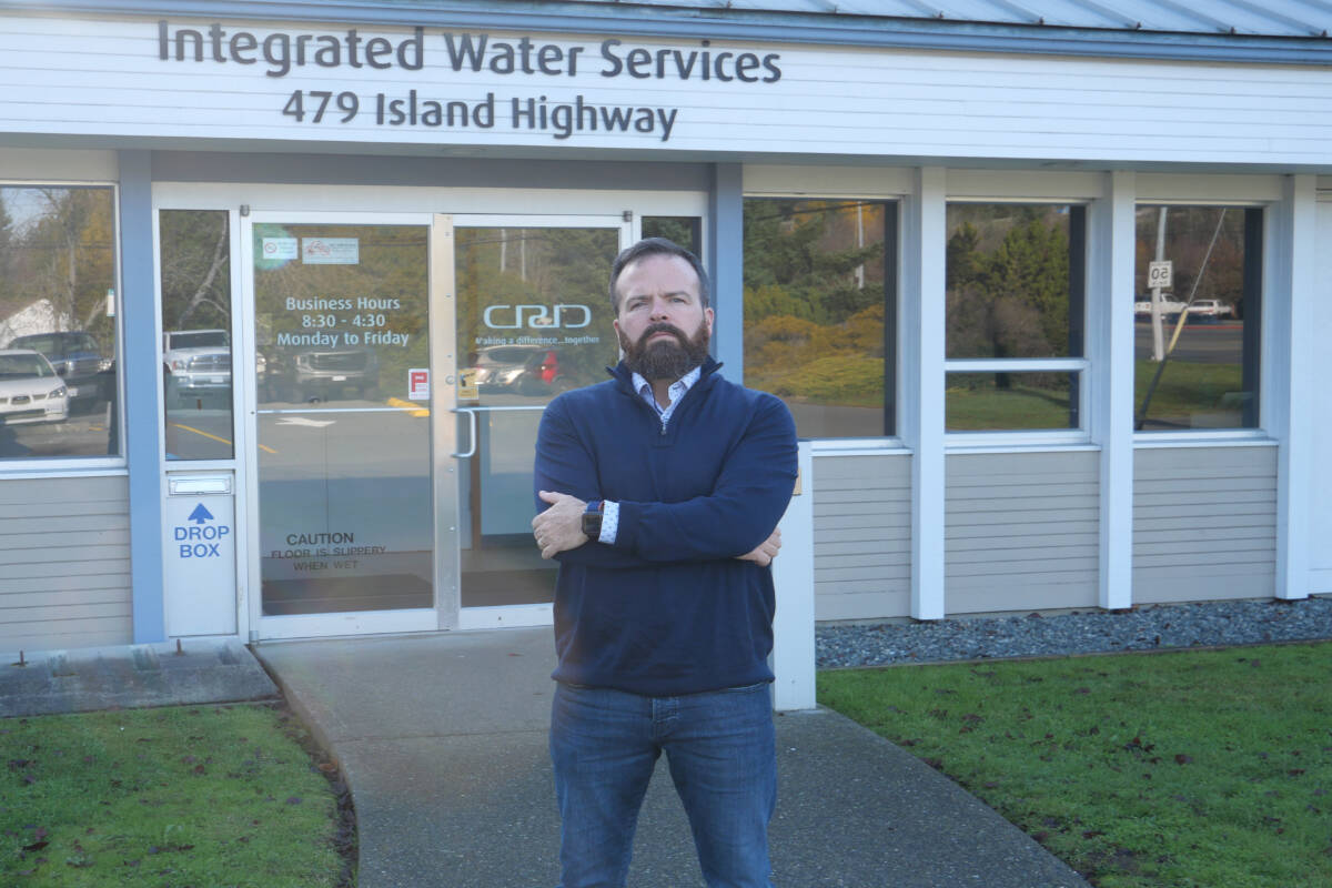 A project to improve water supply and keep up with demand has been announced, but Colwood City Councillor Ian Ward has said that this is not needed as water usage rates have not increased at the same rate as the population grows. (News Staff/Thomas Eley)