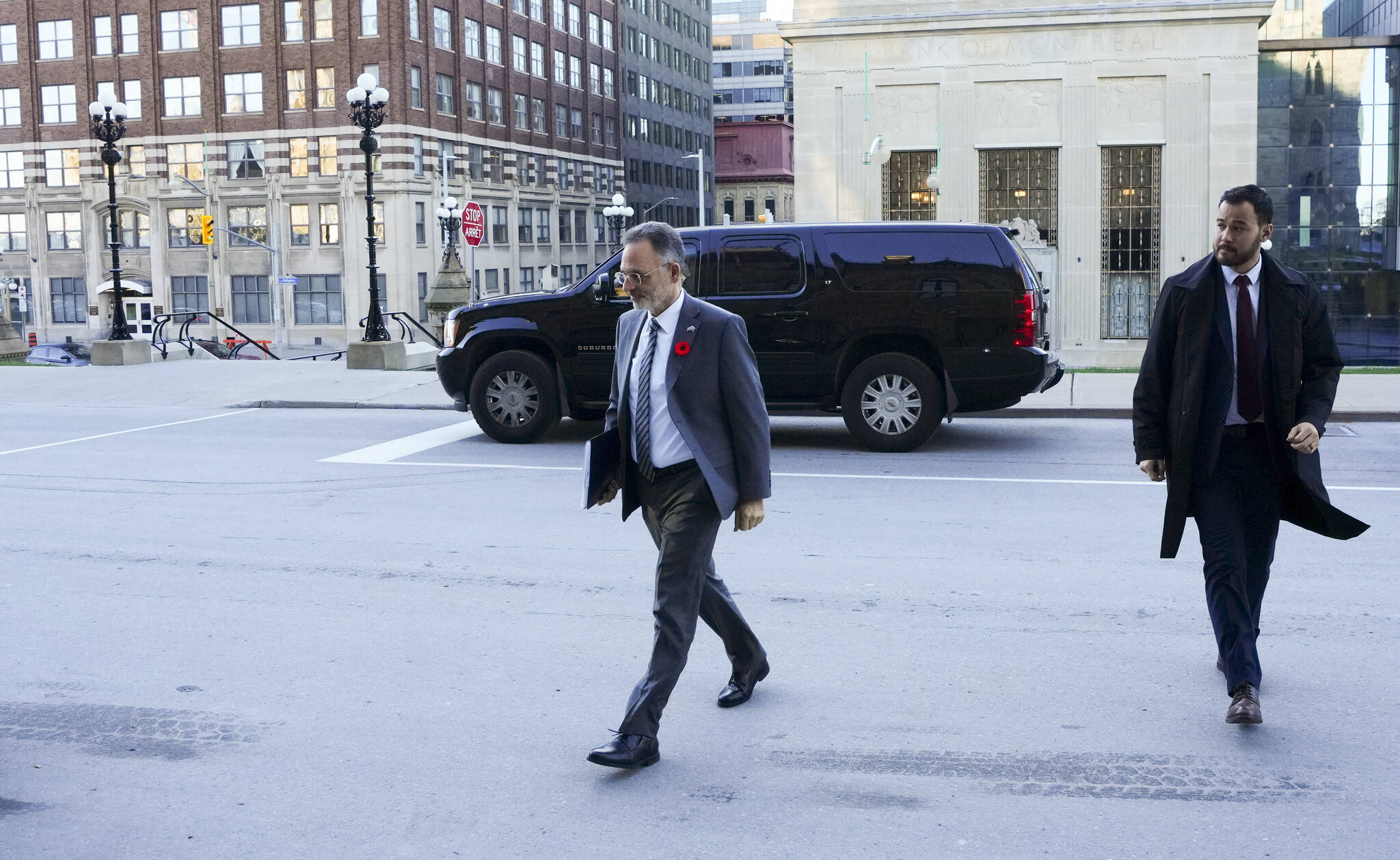 Israel’s ambassador to Canada, Iddo Moed, arrives to Parliament Hill in Ottawa on Tuesday, Oct. 31, 2023. THE CANADIAN PRESS/Sean Kilpatrick